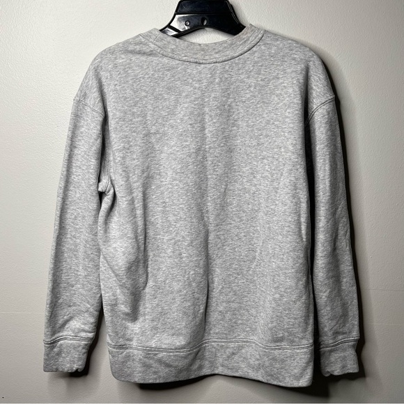 Women’s Gray Crew Neck Sweatshirt Embellished Cherry Appliqué Rhinestone Size Sm - Picture 7 of 9